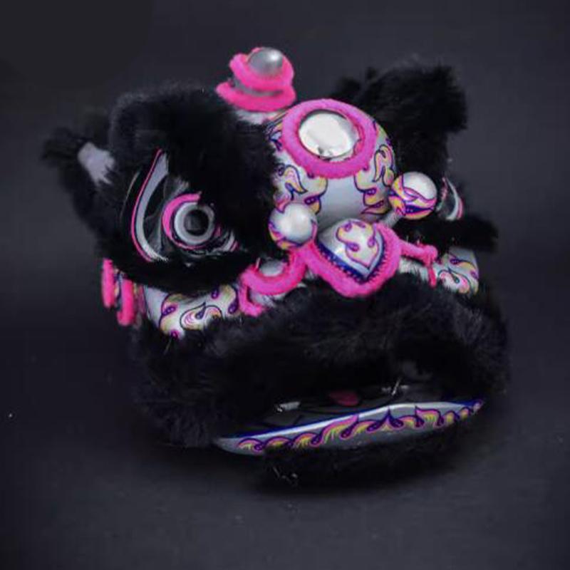 Chinese Style Lion Dance Figurine Awake Lion Dance Mascot Crafts NEW Year Gift Feng Shui Ornaments Home Office Desktop Car Decor