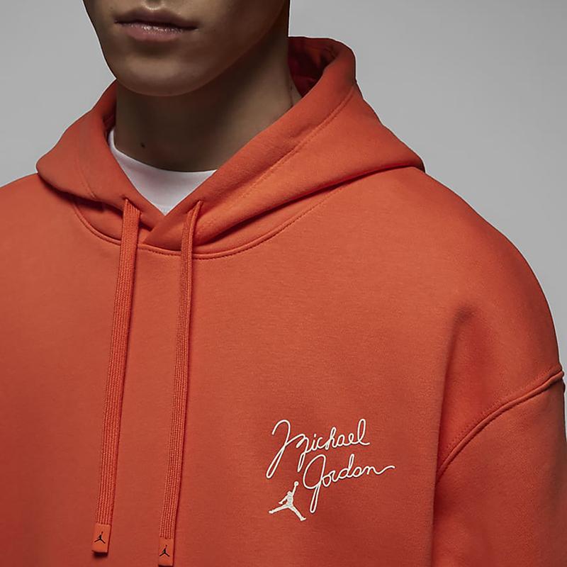Jordan Flight MVP Fleece Hoodie Men Tops Orange DV7577-817