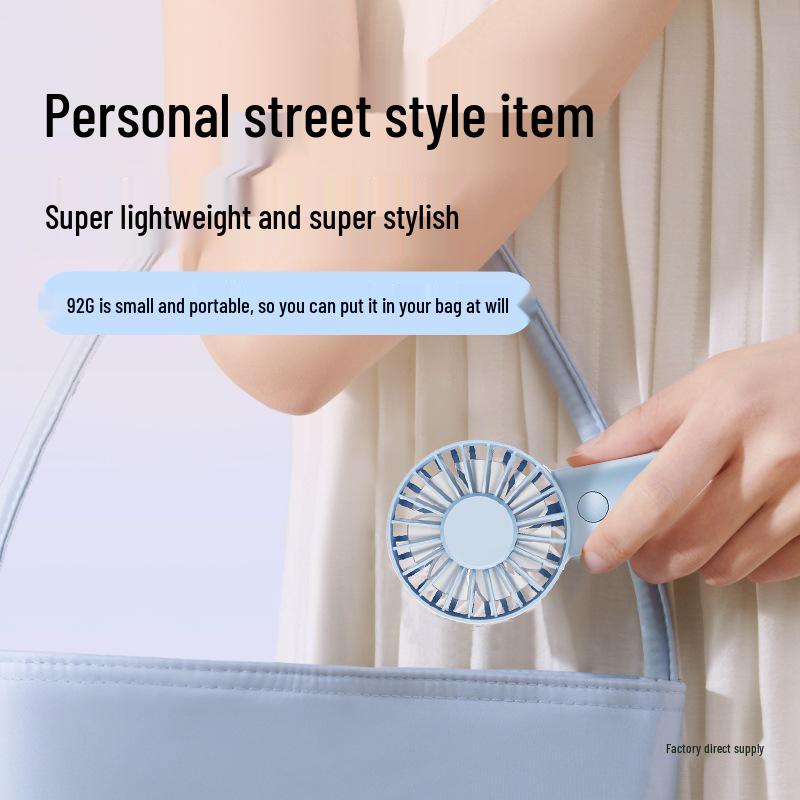 Portable USB Rechargeable Mini Fan for Dorms, Desktops, Outdoor Use