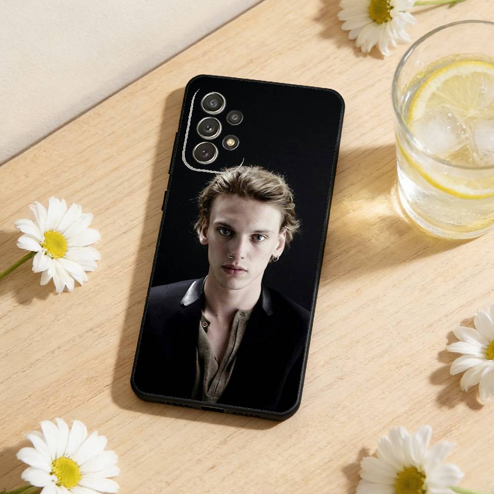 

Look Jamie Campbell Bower Phone Case For Samsung S25,S24,S21,S22,S23,S30,Ultra,S20,Plus,Others Soft Black Cover Samsung