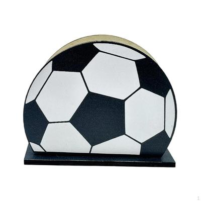 Sports Theme Napkin Holder Countertop Paper Towel Stand Trendy Dispenser for Cafe Apartment