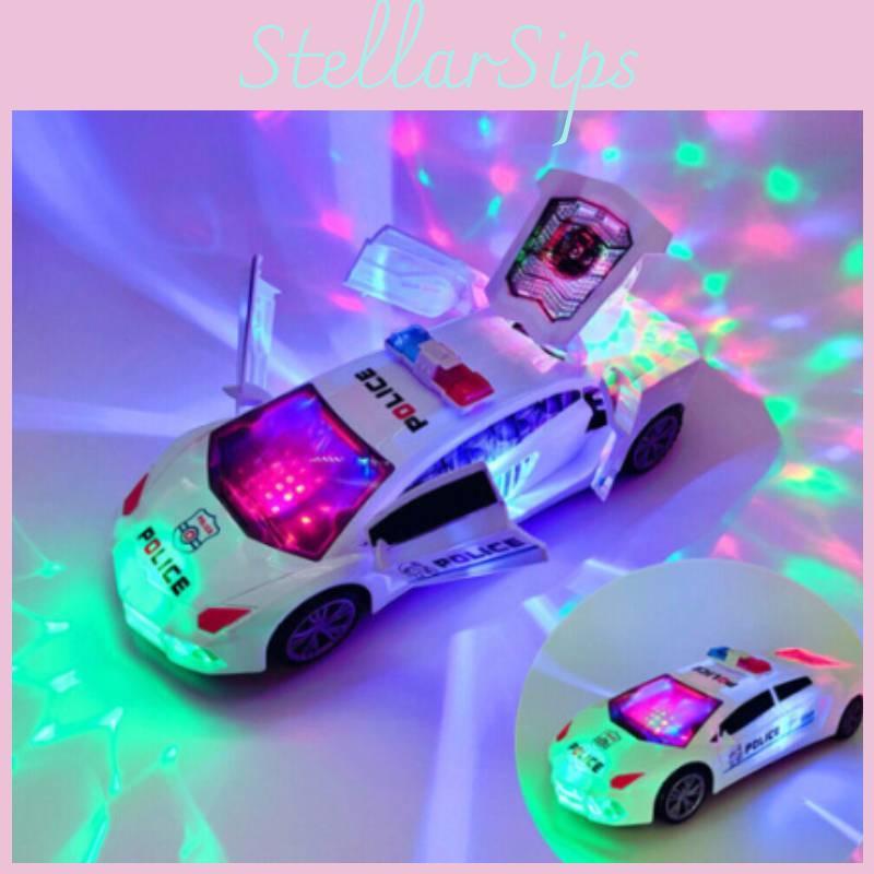 Kids Car Police Toy With Featuring Colorful Lighting And Sound Design For Gift