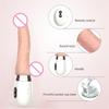 Realistischer Stoßdildo-Vibrator mit beheiztem, einziehbarem Penis, G-Punkt-Analstimulation, automatischer Dildo für Frauen mit Saugnäpfen