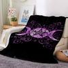 1pc Pentagram Moon Phases Soft Warm Throw Blanket Nap Blanket For Couch Sofa Office Bed Camping Travel,Comfortable