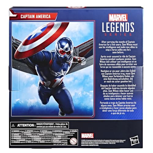 Hasbro Marvel Legends Series Captain America: Brave New World Collectible 6-inch (15cm) Deluxe Action Figure G0158, Authentic