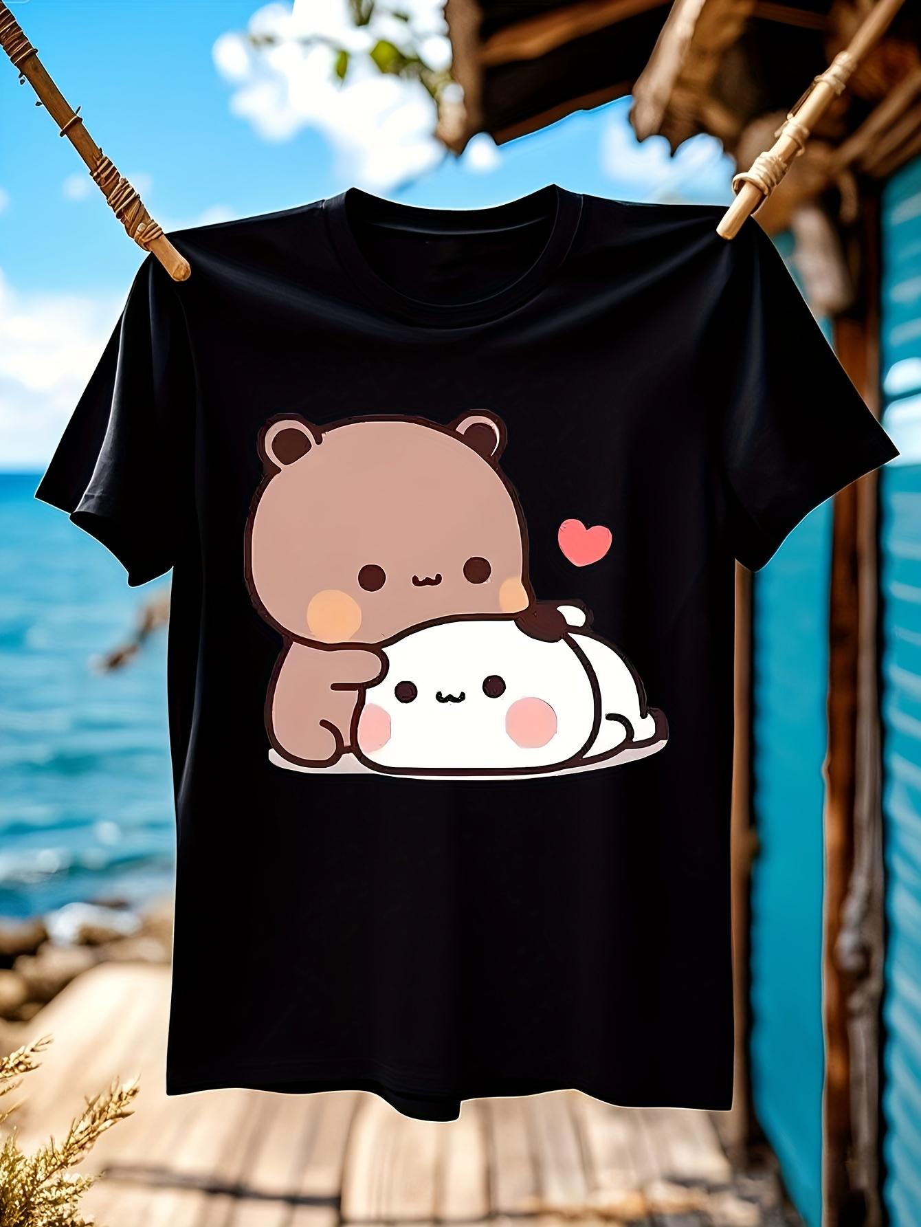 Taboo Tom Hardy Graphic Tshirt Cute Cartoon Bear Heart Print S