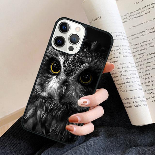 Owl Bird Clockwork Pretty Steampunk Phone Case Back Cover for iPhone 17 Air 16 15 14 13 11 12 Pro Max Plus Coque