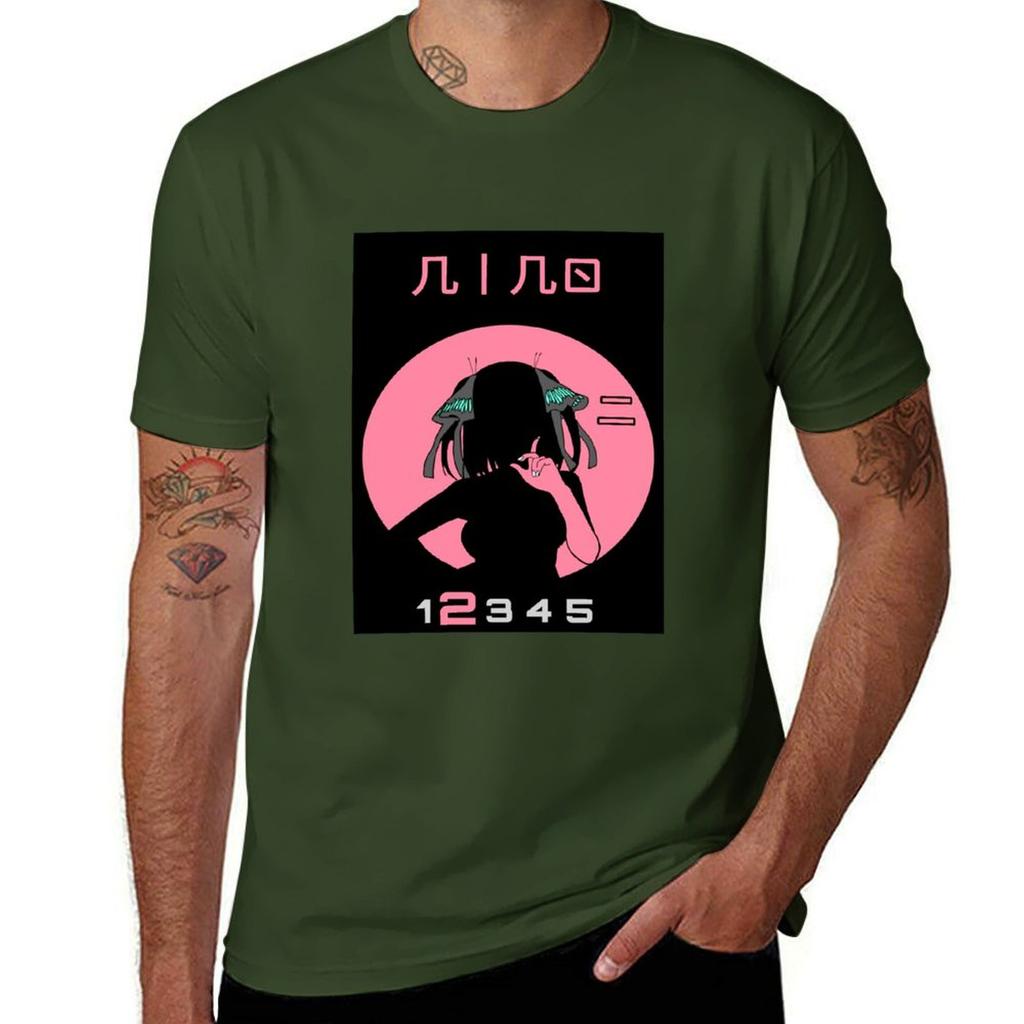 QUINTUPLET ANIME NAKANO NINO STYLE 25 TOUBON Classic Tshirt Blouse Boys Animal Print T Shirts for Men