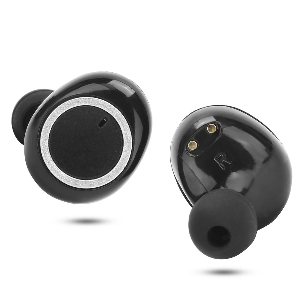 BTHi30 Bluetooth 5.0 Stereo True Wireless Ohrhörer Geräuschunterdrückung Binaurales Headset(Silber schwarz )