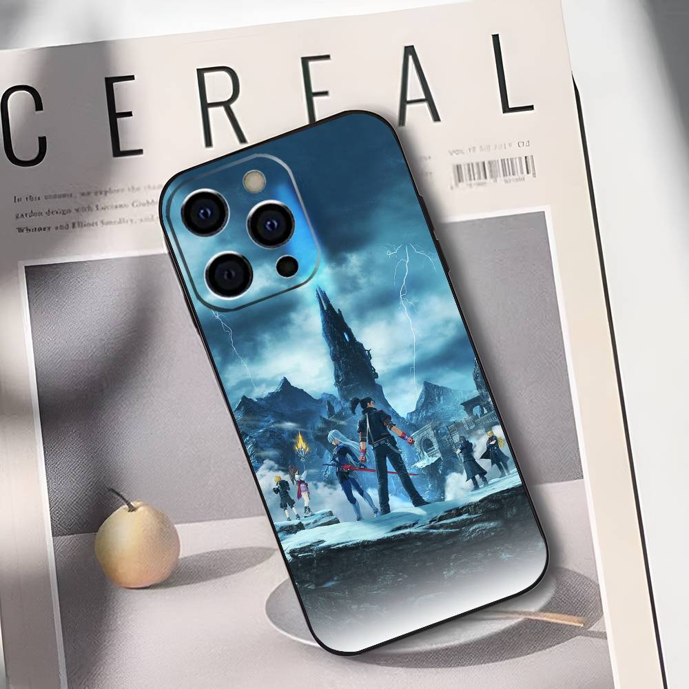 

Game X-Xenoblade Chronicles Phone Case For iPhone 17,16,15,14,13,12,11 Plus,Pro Max,XS,Soft Silicone Black Cover iPhone16