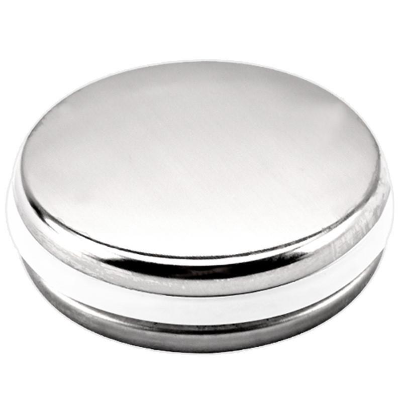 Stainless Steel Flip Top Sink Plug With Black Seal Ring Ideal For Modern Bathrooms And Washbasins