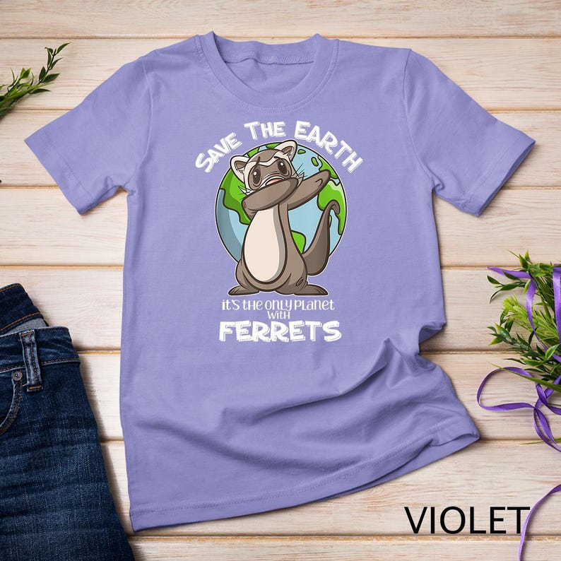 Dabbing Ferret Earth Day for Kids, , & Gift T-Shirt 110