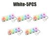 LED Keyboard Keychain Squeeze Toys 4 Keys Keyboard Keycaps Relieve Stress Toy Party Stress Relief Keyboard Cap for Adult