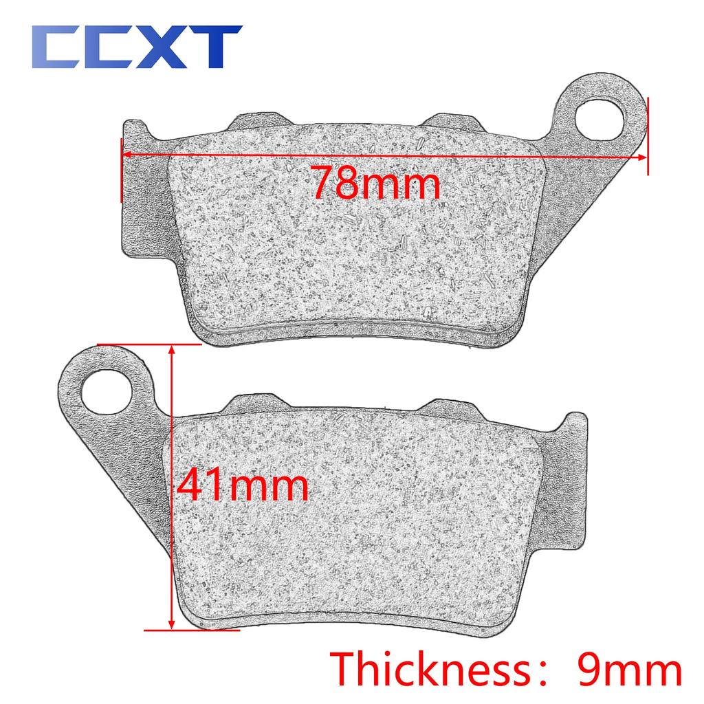 Motorcycle Rear Brake Pads For YAMAHA XT 660ZA 660Z Tenere 2008-2016 TT600R 5CH2 5CH1 1997-2002 TT600RE TT600K TT600E XT700Z