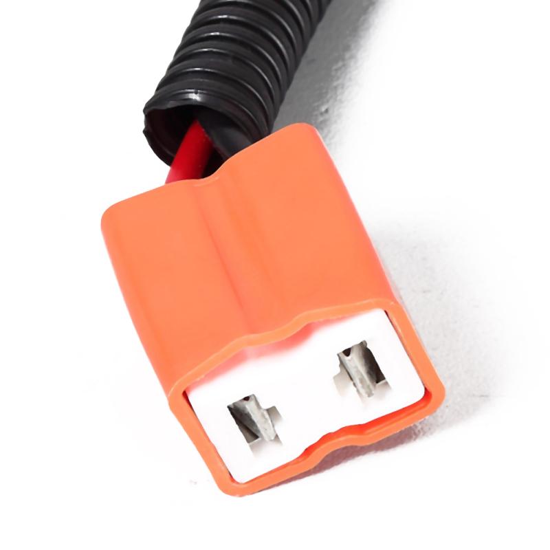 2Pcs H7 Ceramic Extension Connector Plug Socket Wire Adapter for 12V Light Lamp Bulb