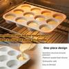 12 Cavity Silicone Baking Molds Non-Stick Cupcake Molds New Pudding Mould  for  Dessert Baking