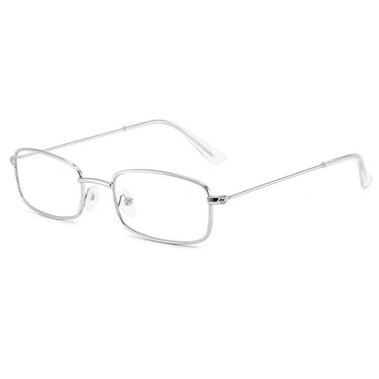 Classic Candy Color Women's Glasses Retro Small Oval Women's Sungalsses Metal Rectangular Korea Fashion UV400 Eyewear 2025 Trend