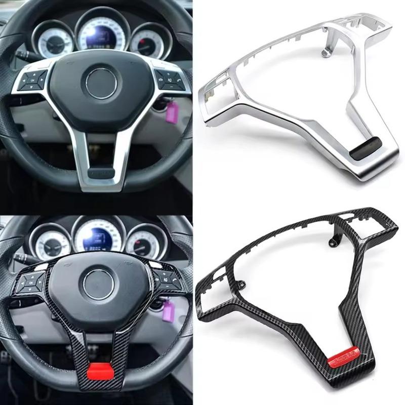 Car Steering Wheel Chrome Panel Cover Trim For Mercedes Benz AMG A B C E Class W176 W246 W204 W212 For GLK GLA CLA CLS