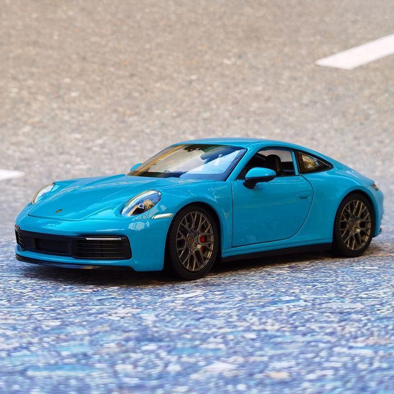 Welly 1:24 Porsche 911 Carrera 4S Alloy Sports Car Model Diecast Metal Toy Vehicles Car Model High Simulation Childrens Toy Gift