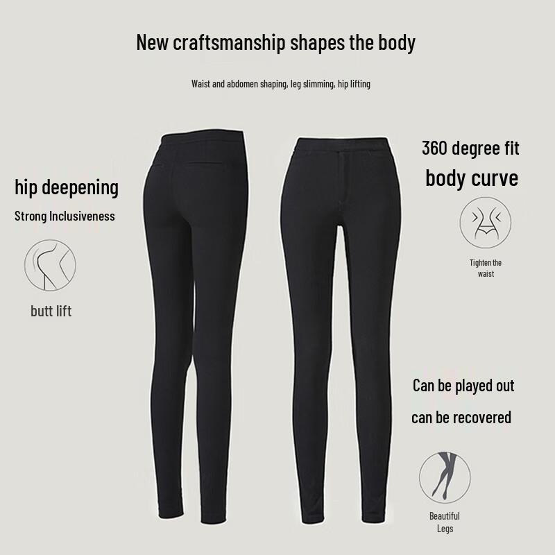 Langsha Women's High-Waist Black Magic Slimming Leggings