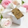 1set 80pcs 4 styles Printed Paper Thank You Gift Tags Rectangle Word 7.7x5.1cm Hole: 5mm 20pcs/style