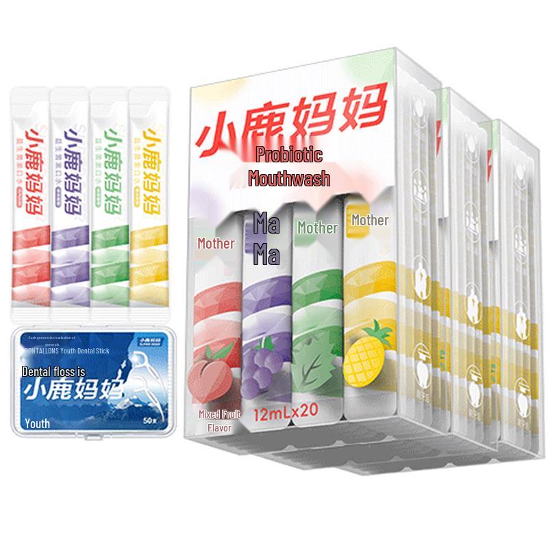 

Маленький Олененок Мама Пробиотические Полоски для Полоскания Рта