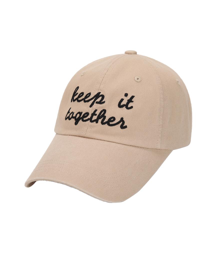 Beullaegsaenjeu High Teen Together Embroidered Ball Cap_Beige