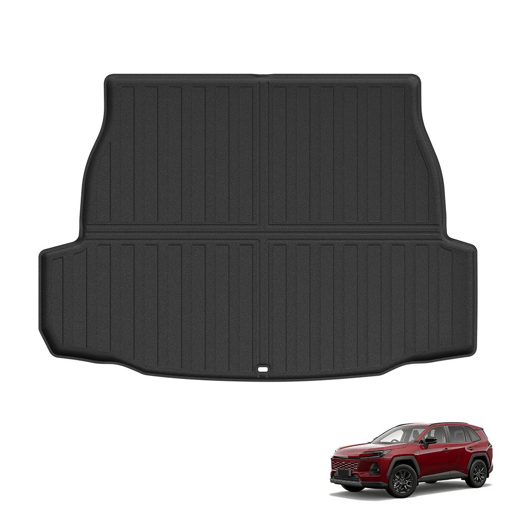 LUCKEASY Right Drive for Toyota RAV4 Hybrid 2026 All -Weather TPE Floor Mat Cargo Liner Foot Pad Car Interior Accessories Black