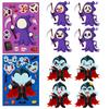 6 Photos/package Halloween Face Change Stickers Holiday Character Puzzle Stickers Children's Fun Halloween Stickers