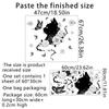 Wall Decal Black Cat Flower Butterfly Wall Decal Background Wall Home Decoration Wall Decal