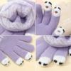 Touchscreen Winter Gloves for Women Cute Cartoon Full Finger Fleece Lined Warm Elastic Outdoor Daily Use Holiday Accessories