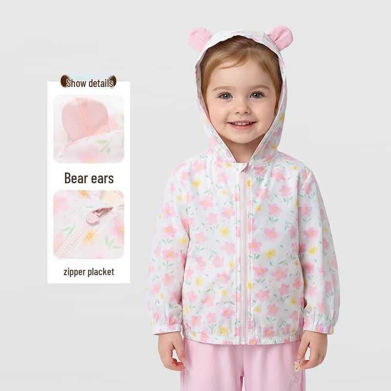 PawinPaw Cartoon Bear Kids' Sun Protection Hoodie
