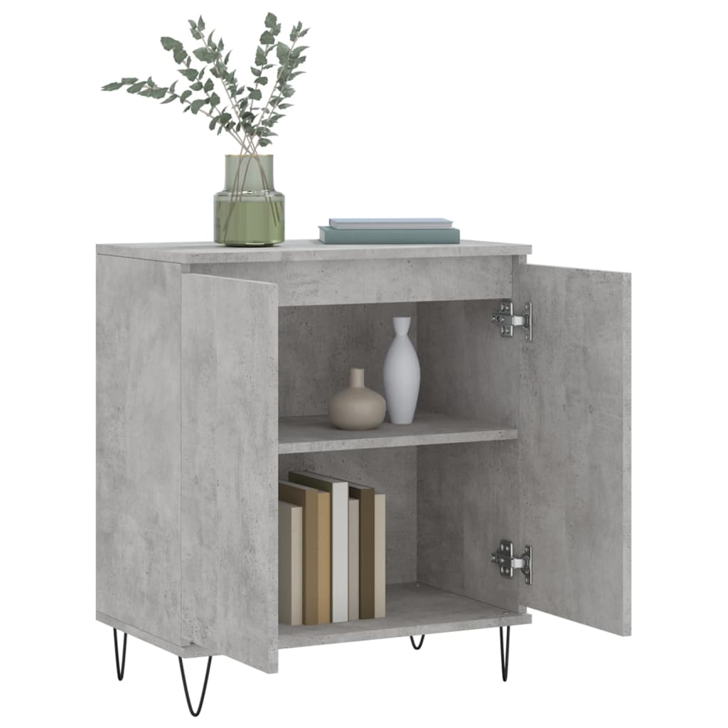 Vidaxl Chest of Drawers, Concrete Grey, 60X35X70 Cm, Wood-Based Material