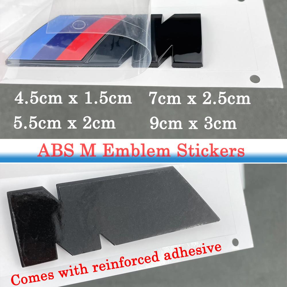 1p BMW M Tri-Color Emblem Badge for 1/3/5/7 Series X1 X3 X5 X6 Waterproof Fender & Trunk 3D Logo Sticker M Sport Car Accessories