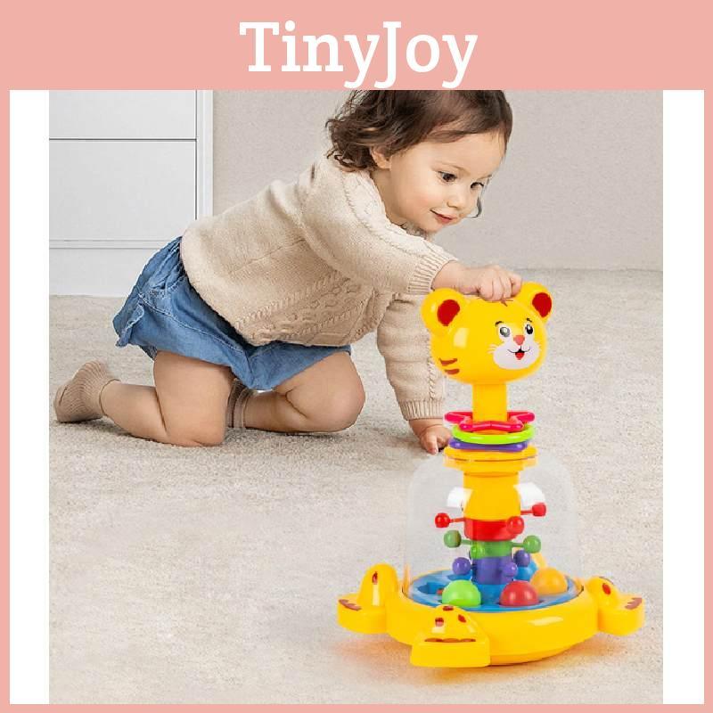 Baby Educational Push Giraffe Jumping Ball With Rolling Beads For Kids Playroom