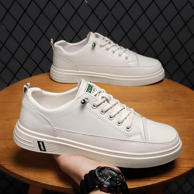 Desinger New Men Leather Casual Shoes Outdoor Wild Sneakers Men Flats Shoe Loafers Fashion High End Sports Shoes Tenis Masculino