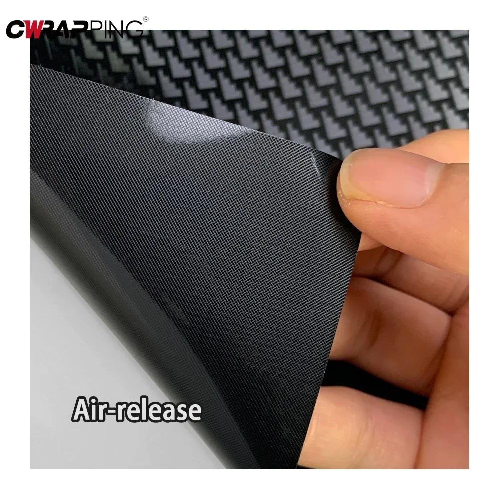 Car Sticker Black Aircraft Pattern Plated Carbon Fiber Films Auto Body Modification Wrap Vinyl Sticker for Car Accessories