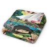 Totoro Blankets  Soft Fluffy Plush Bedding Throws For Couch Bed Travel Flannel Bedspread Bed Cover