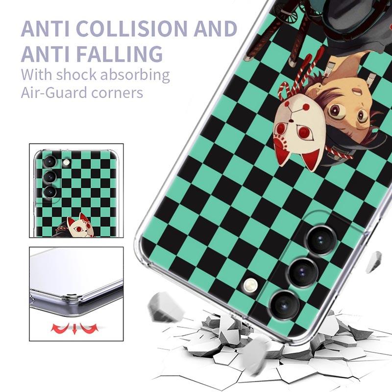 Kamado Nezuko Kimetsu No Yaiba Demon Slayer Clear Case for Samsung Galaxy S22 S21 S20 FE S 22 Ultra S10 E S9 Plus 5G Cover Coque