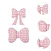 Car Neck Protection Pillow Bowknot Design Plush Headrest Breathable Support for Long Distance Driving