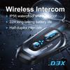 Professional Motorcycle Helmet Intercom 600m Range Wireless Bluetooth 5.4 Noise Cancelling