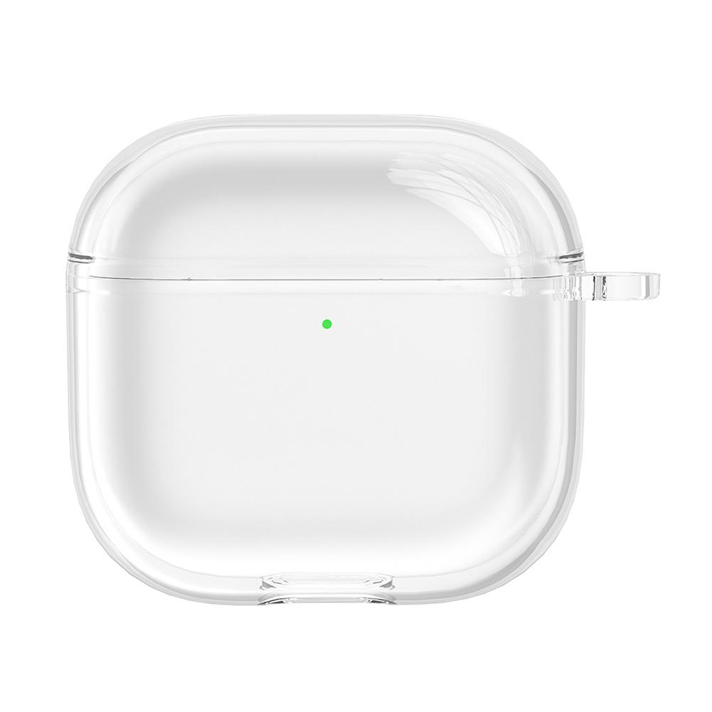 Transparent Protective Case with Carabiner TPU Cover for Apple Airpods 4 (2024)