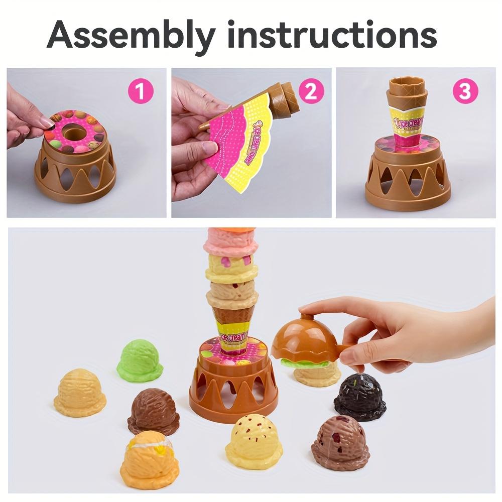 Ice Cream Folding Joy Playing Home Toy Hand Eye Coordination Parent Child Interactive Desktop Game Puzzle Toy