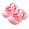 Children's slippers for girls, princess-style soft-soled clogs with bows, toddler closed-toe shoes for young children