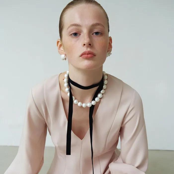 Soft Big Pearl Necklace