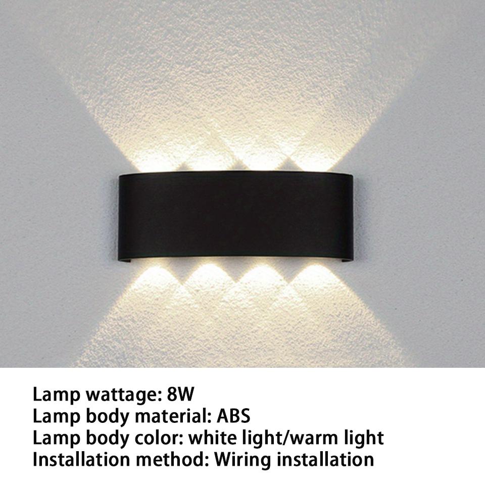 LED Wall Light Outdoor Indoor 2W 4W 6W 8W 10W AC85-265V Up Down White Black Modern Light For Home Garden Bedroom Corridor