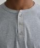 Pentaon 3-Button Henley Neck Basic Short Sleeve T-Shirt