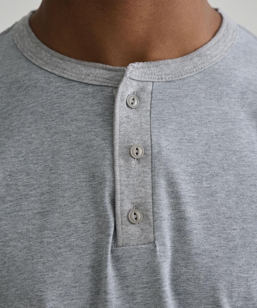 Pentaon 3-Button Henley Neck Basic Short Sleeve T-Shirt