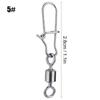 50PCS 2# 4# 5# 6# 8# Fishing Connector Pin Bearing Rolling Swivel Stainless Steel