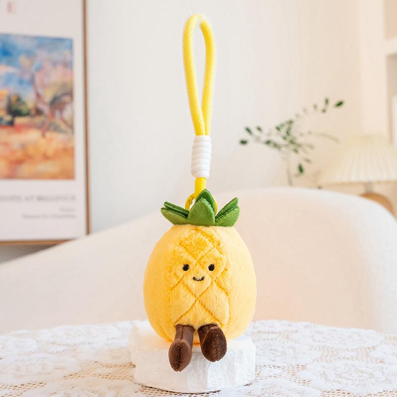 Portachiavi Peluche Varie Frutta Bambole Frutta Carine Mirtillo Pitaya Anguria Mangostano Kawaii Decorazione Borsa Regalo Per Ragazza